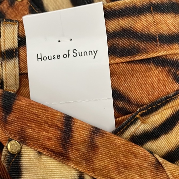 NWT House of Sunny Bolan Jessie tiger jeans - Picture 8 of 8